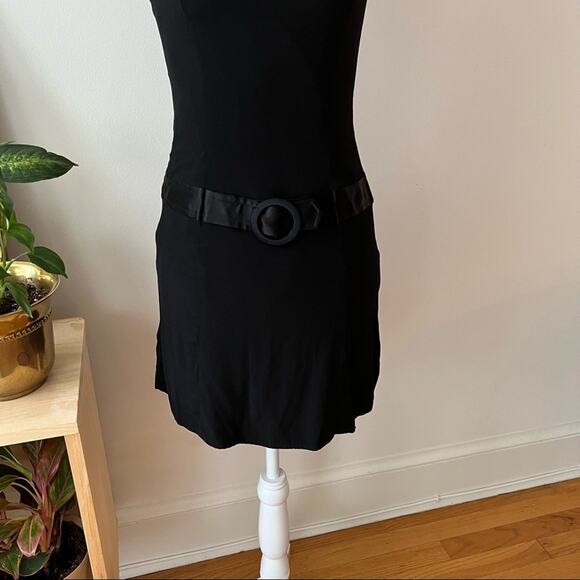 Vintage Nanette Lepore Robespierre Black Mini Dress - Picture 2 of 6